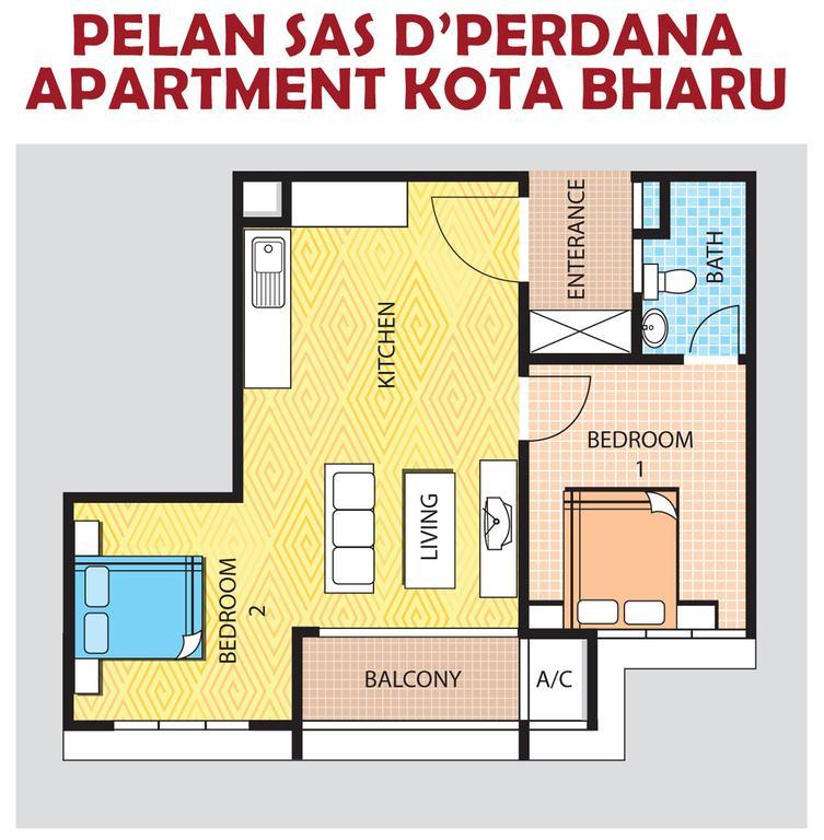 Sas D'Perdana Apartment Kota Bharu Kültér fotó